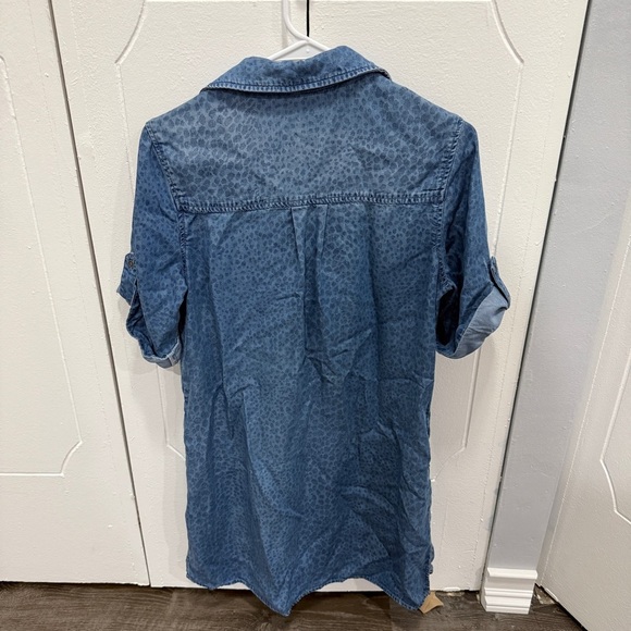 Cloth & Stone by Anthropologie Blue Chambray Dress - Picture 2 of 8